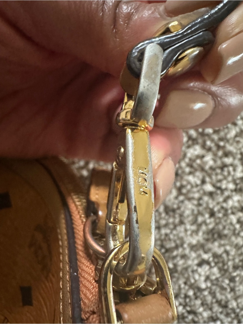 MCM Cognac Visetos Clutch Pouch; Preloved condition; Open to offers! - Picture 4 of 10